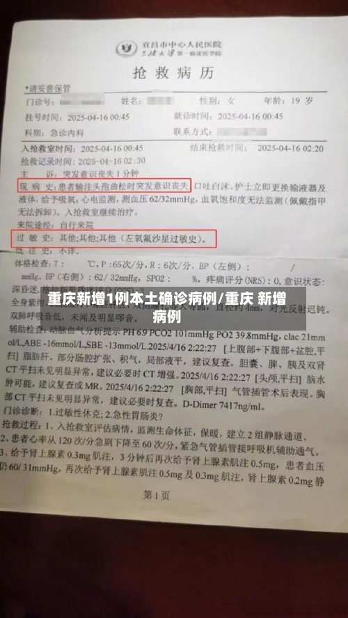 重庆新增1例本土确诊病例/重庆 新增病例