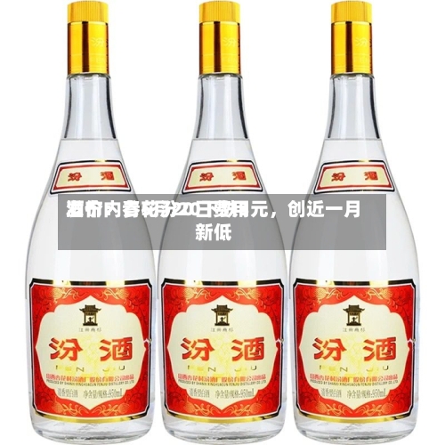 酒价内参5月20日费用发布：青花汾20下跌3元，创近一月新低